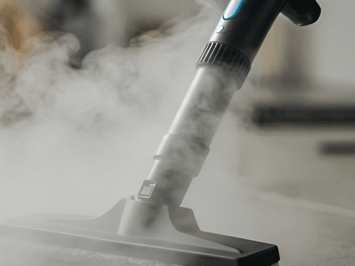 floor sanitation using steam cleaner