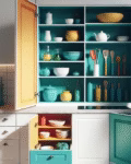 inside kitchen cabinet painting