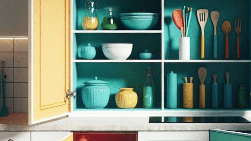 inside kitchen cabinet painting