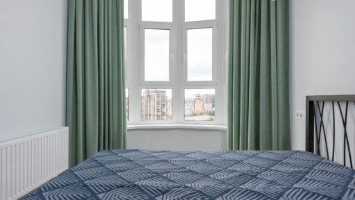 bedroom with bed near window